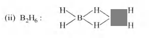 (i) How is boron obtained from borax? Give chemical equations with ...