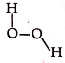 The structure of H2O2 is - Tardigrade