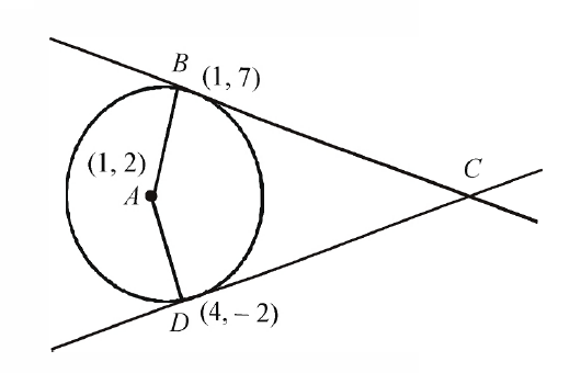 Let A Be The Center Of The Circle X 2+ Y 2-2 X -4 Y -20=0, And B (1,7 ...