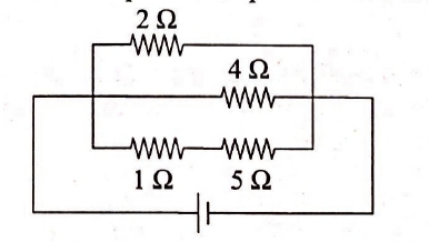 A current of 3 A flows through the 2 Ω resistor as shown in the circuit ...