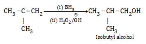 Conversion Of Isobutene Into Isobutyl Alcohol Can Be Possible With