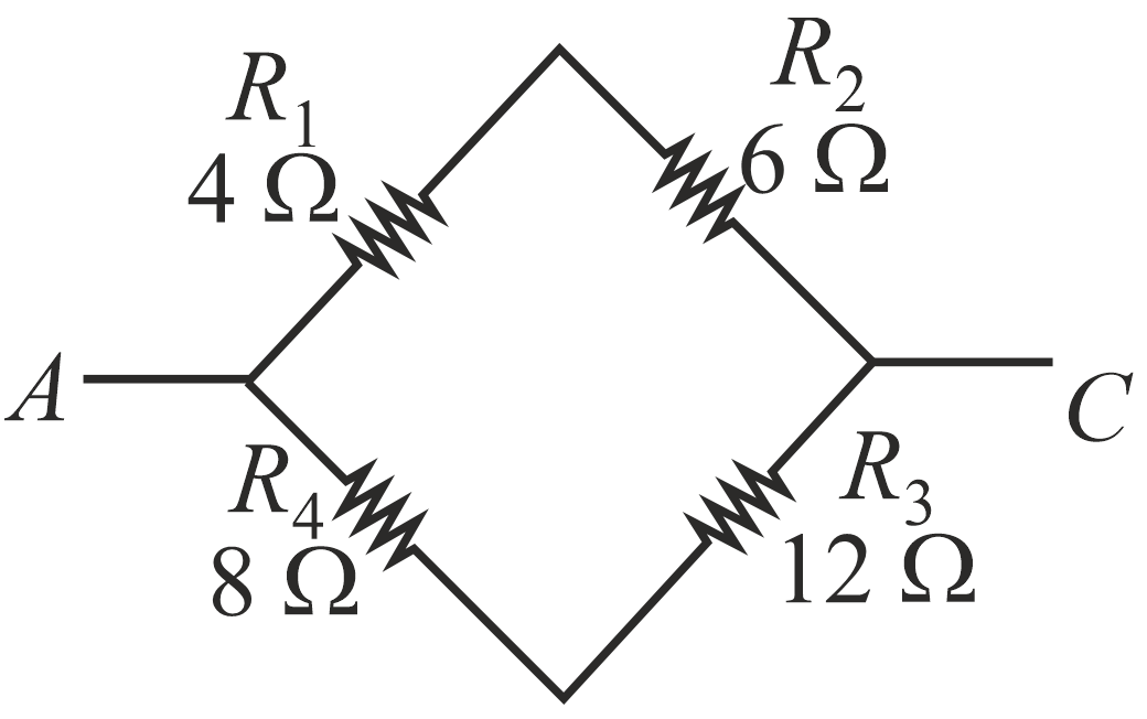 Five Resistances Are Connected As Shown In The Figure The Equivalent